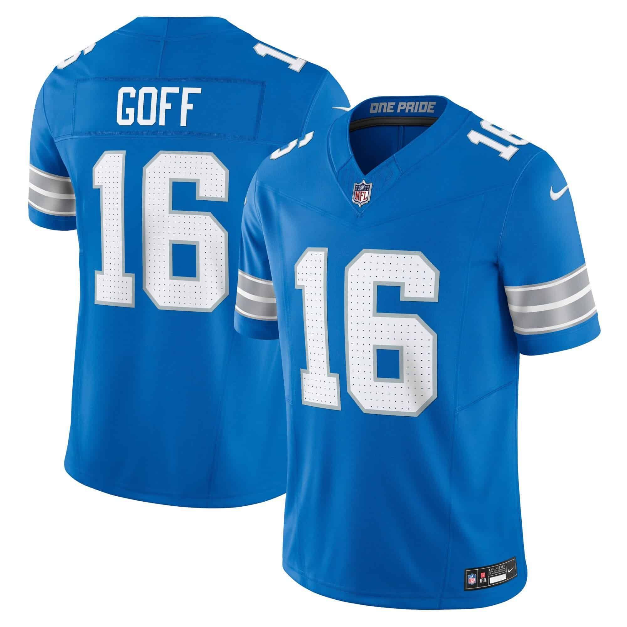 Men Detroit Lions #16 Goff Blue 2024 Nike Vapor Limited NFL Jersey->indianapolis colts->NFL Jersey